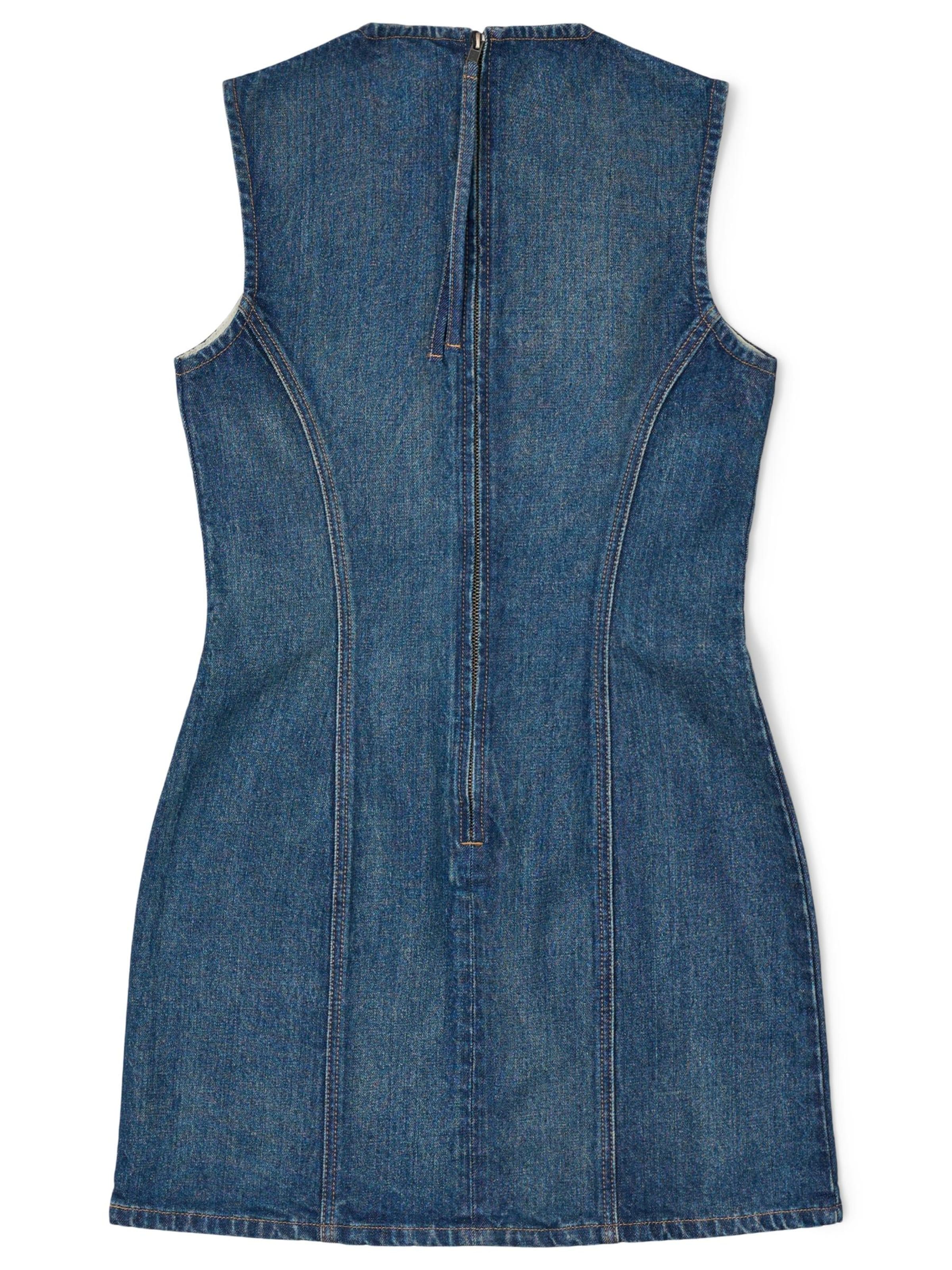Dr. Denim Jurk 'Calista' in Blauw