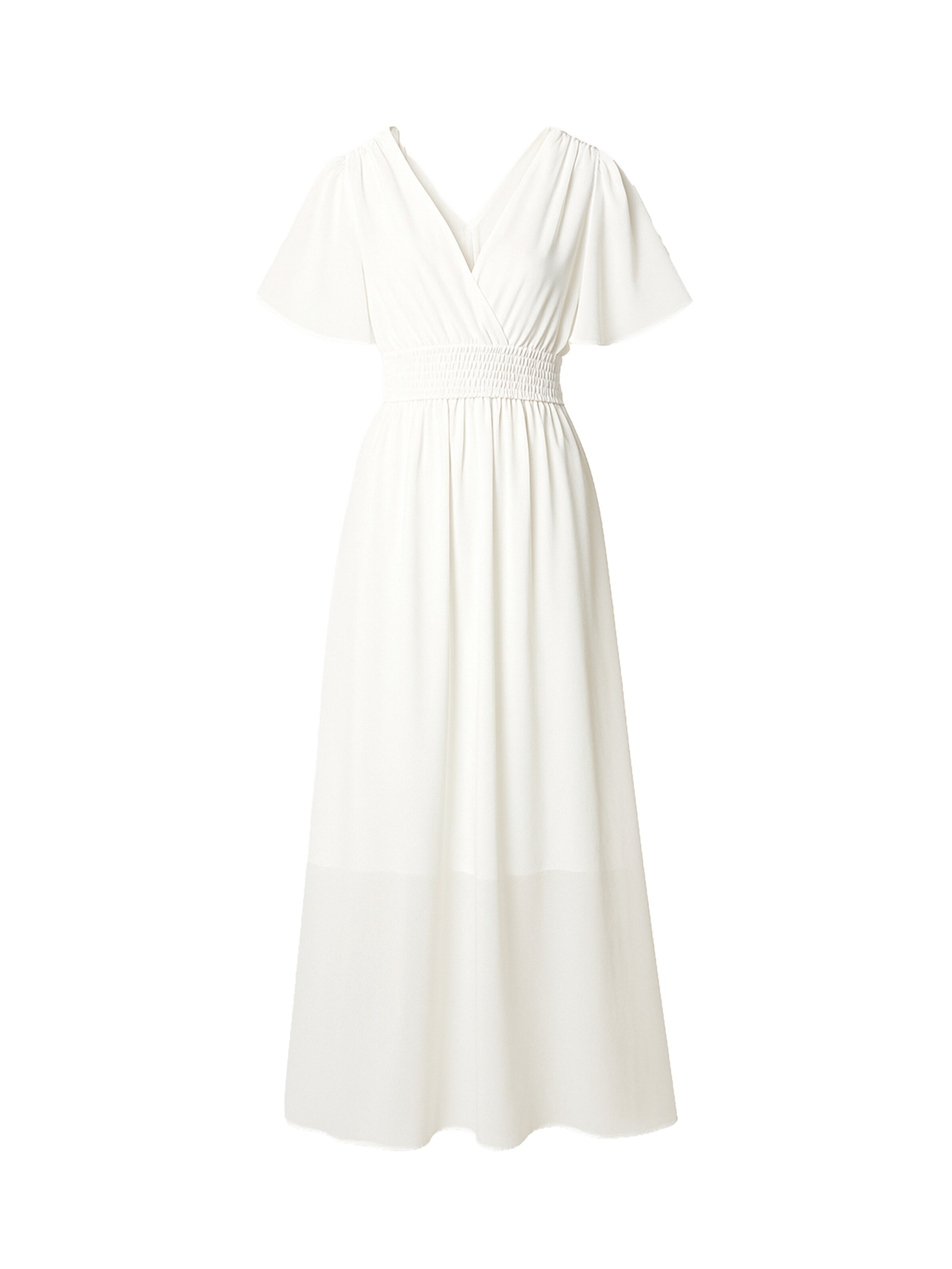 Robe Elara en blanc : devant