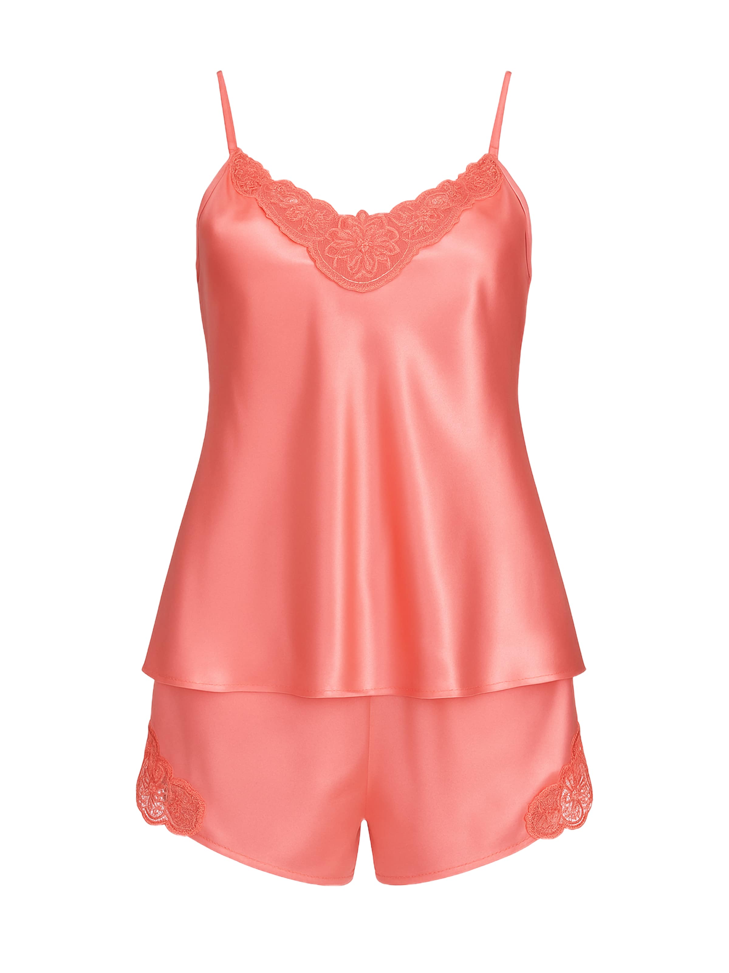 C&City Korte pyjama in Oranje: voorkant