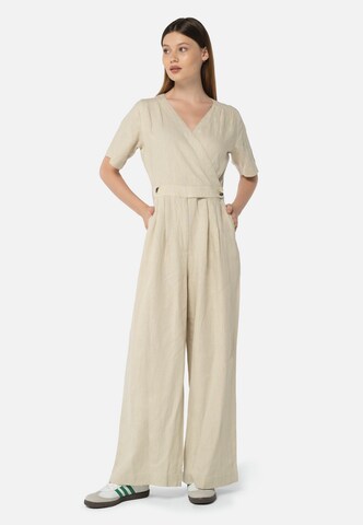 FRESHLIONS Jumpsuit 'Kira' in Beige