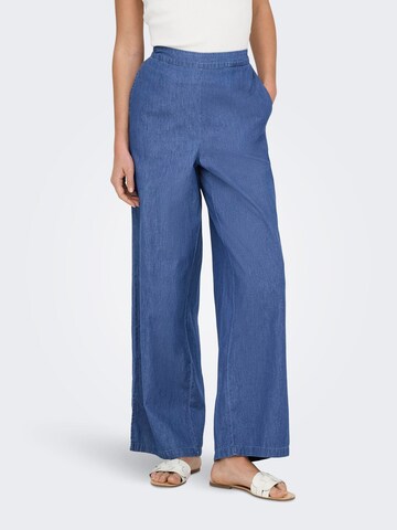 ONLY Wide leg Trousers 'ONLNova' in Blue: front