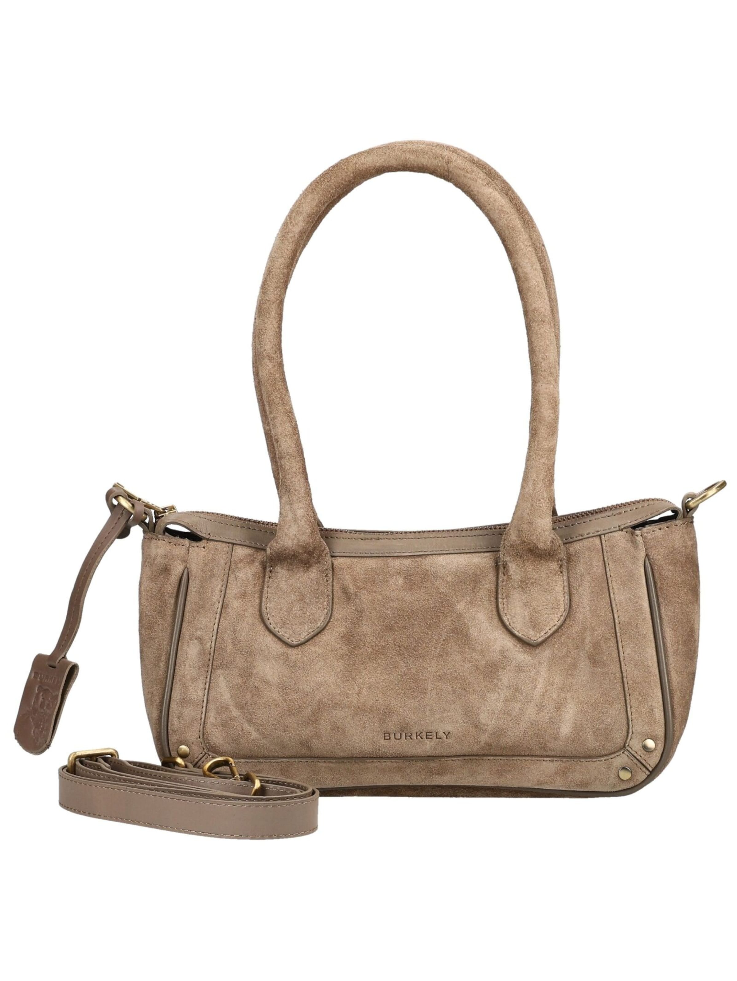 Borsa a spalla di Burkely in marrone: frontale