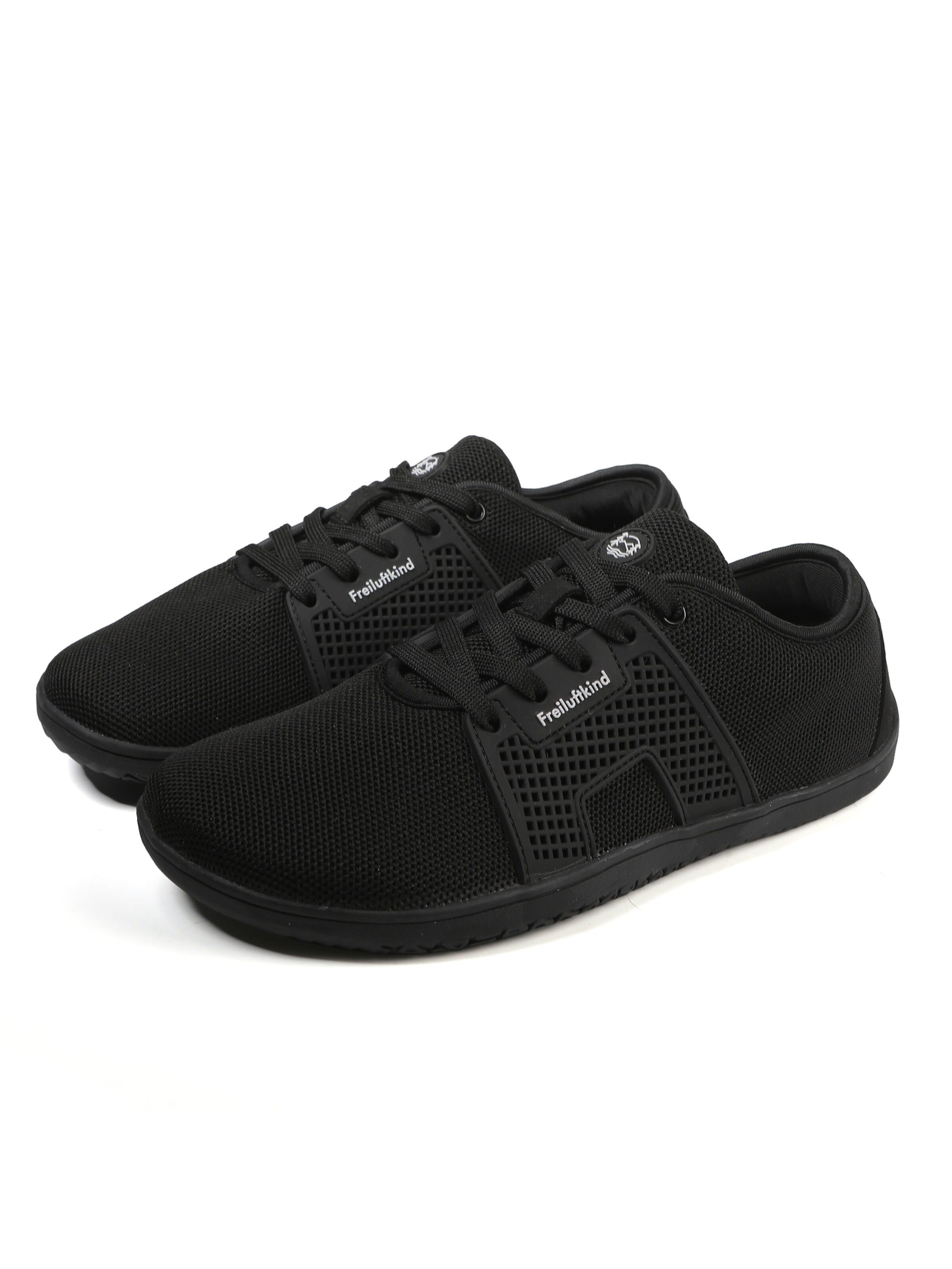Freiluftkind Sportlicher Schnürschuh 'Freiluftkind® Hokkaido'‌‌‌‌‌‌‌‌ in Schwarz: Vorderseite