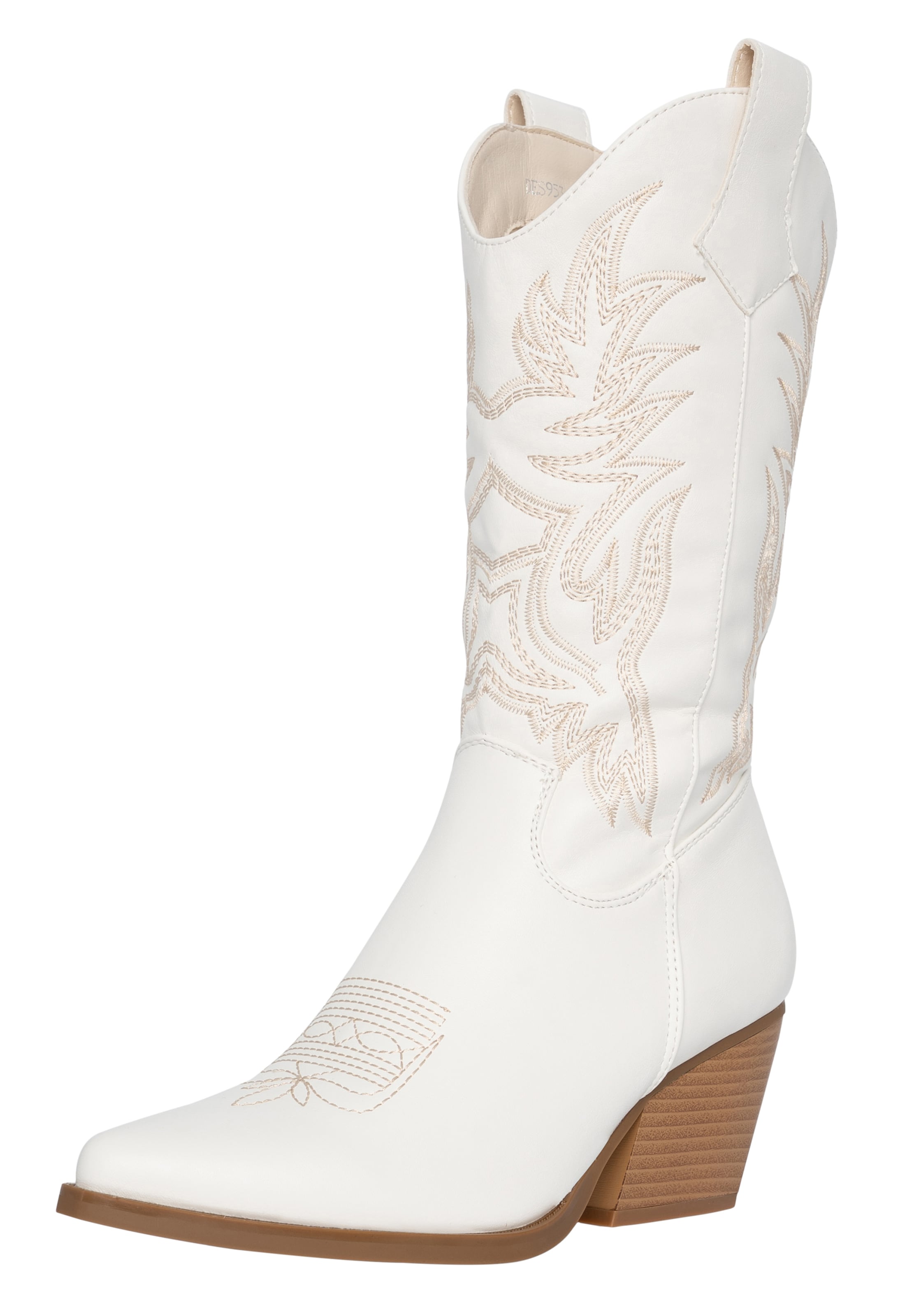 Salinyang Comwboystøvler i hvid: forside