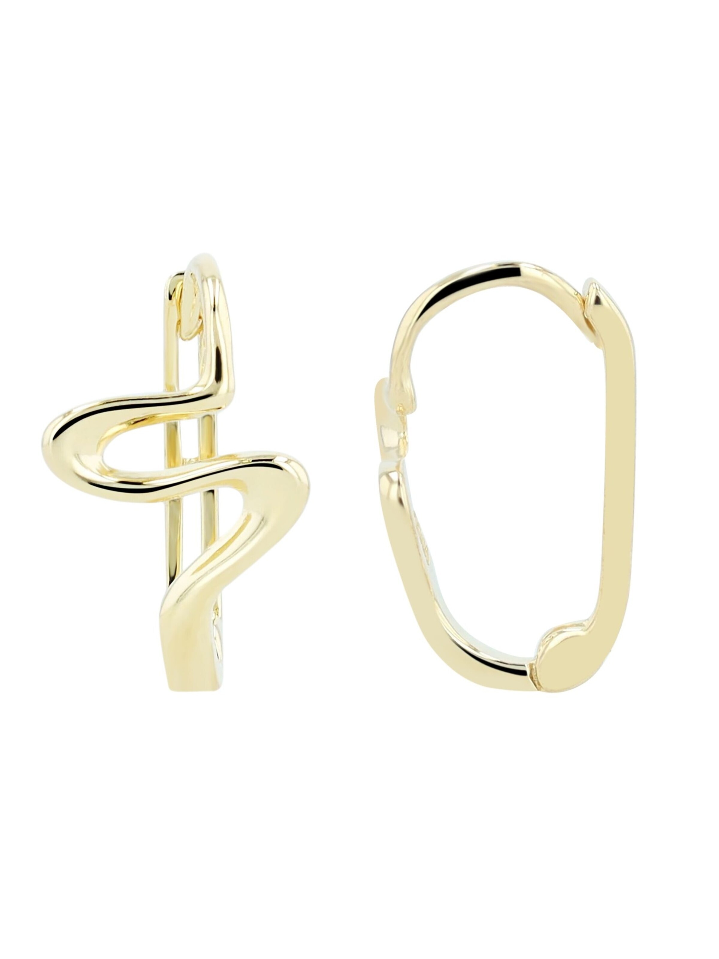 Akzent Earrings '"Maira" aus 925 Sterlingsilber, rhodiniert, langlebig' in Gold