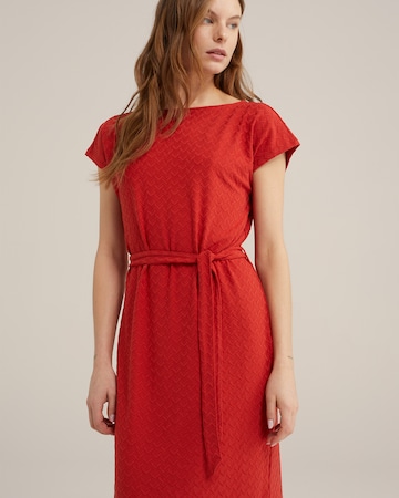 WE Fashion Obleka | rdeča barva