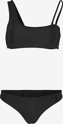 Urban Classics Bustier Bikini in Schwarz: predná strana