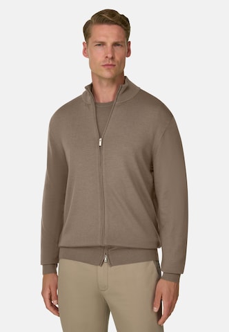 Boggi Milano Gebreid vest in Beige: voorkant