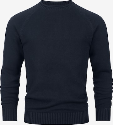 INDICODE JEANS Trui 'Massum' in Blauw: voorkant