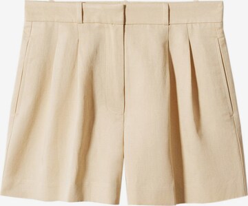Regular Pantalon à pince 'PEDRITO' MANGO en beige : devant