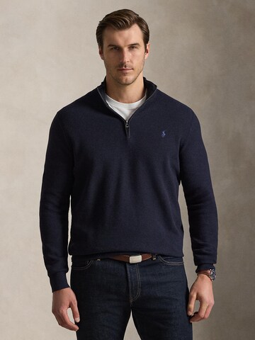 Polo Ralph Lauren Big & Tall Svetr – modrá: přední strana