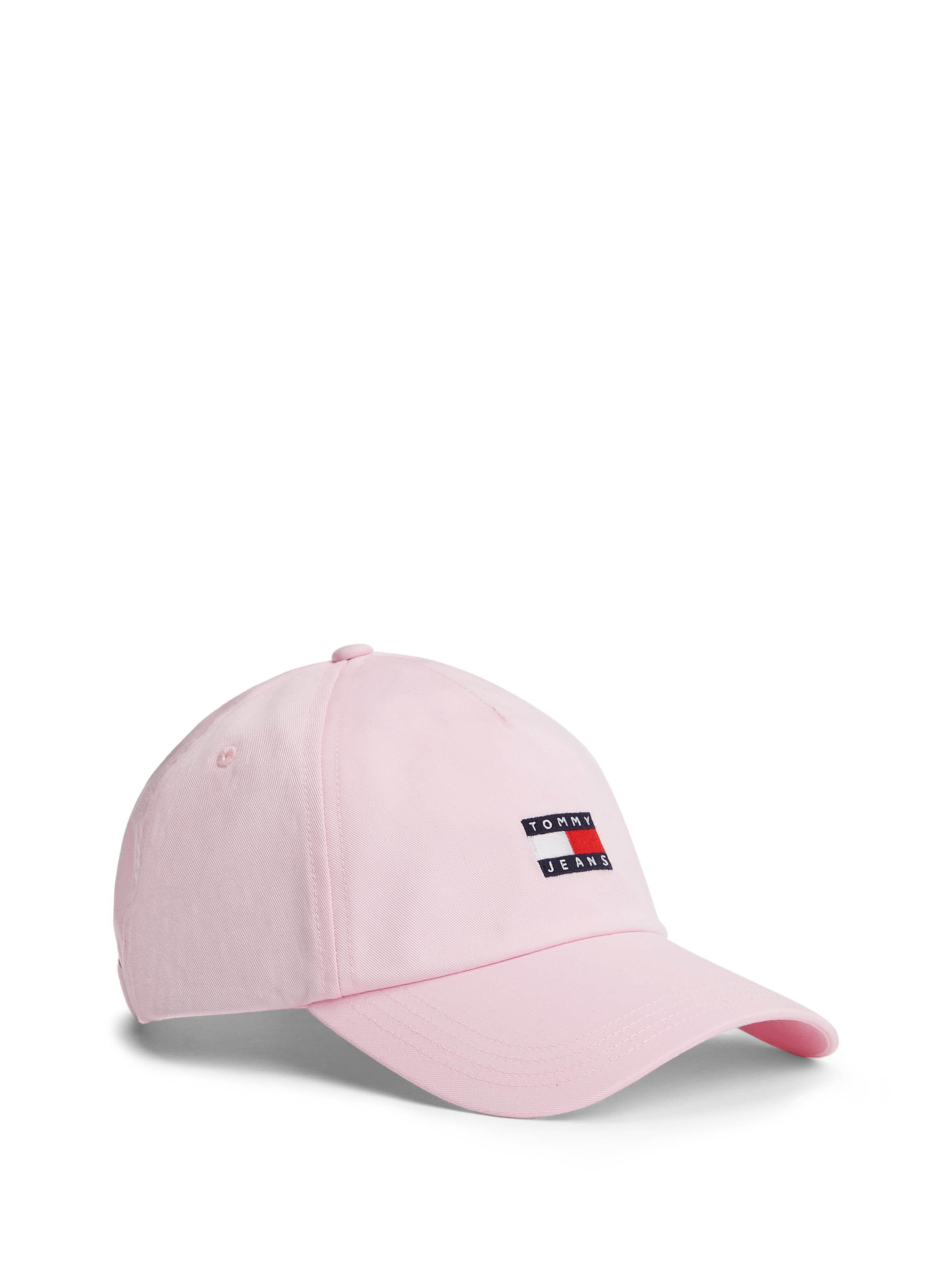 Șapcă 'Heritage Logo Baseball' de la Tommy Jeans pe roz: față