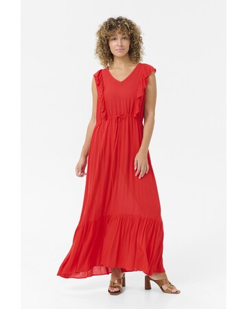 Cream Jurk 'Allie' in Rood