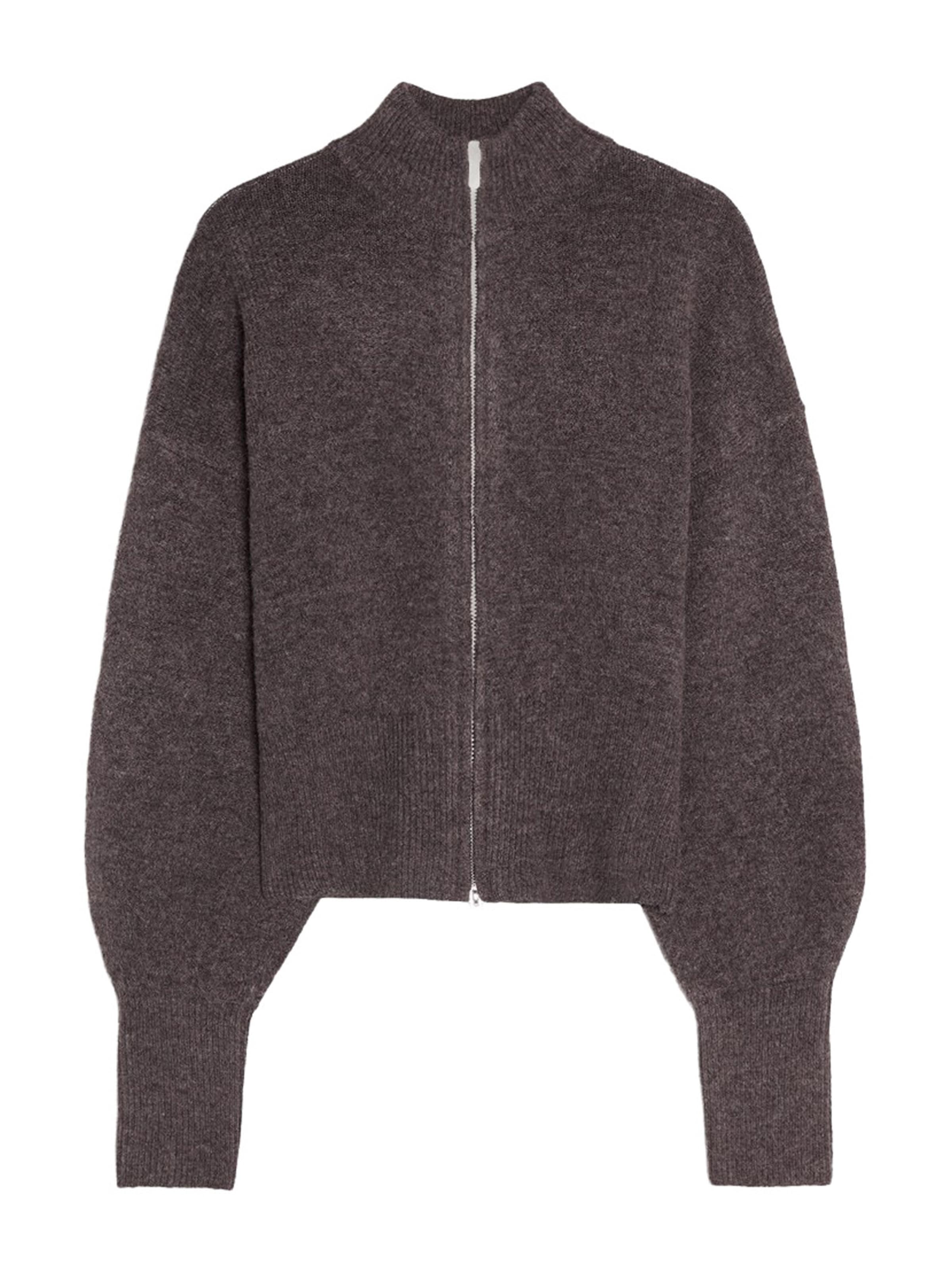 Bershka Knit cardigan in Brown: front