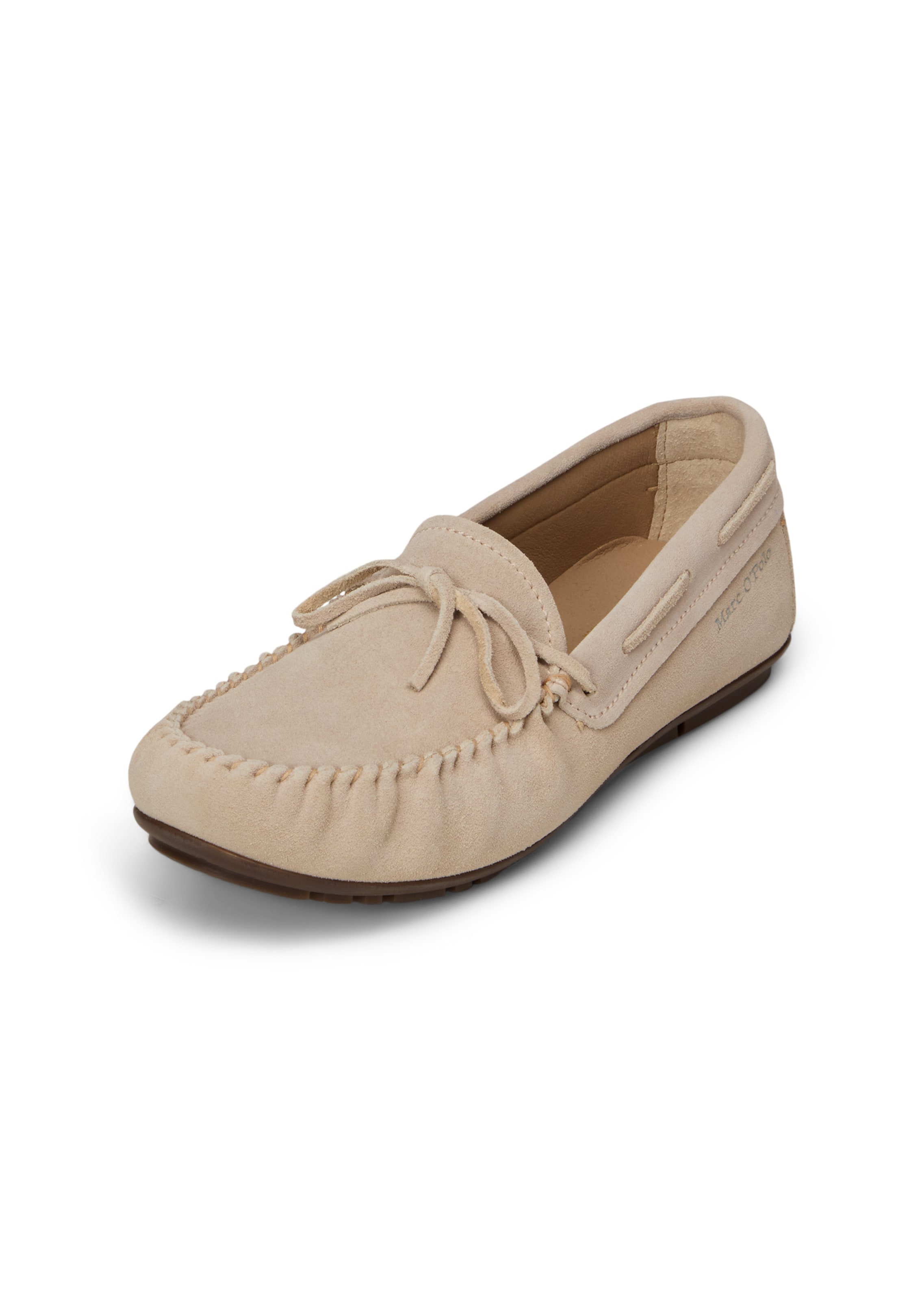 Marc O'Polo Mocassins in Beige: voorkant