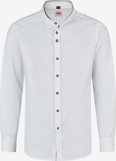 SPIETH & WENSKY Trachtenhemd 'Kreuth' in Slim Fit in 37-38 in grau, Produktansicht