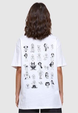 Merchcode Tričko 'Disney 100 Girl Gang' – bílá: přední strana