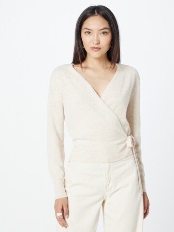 Cardigan rosemunde en beige : devant