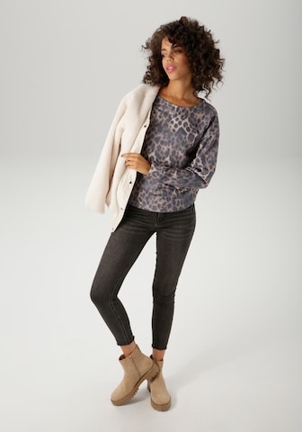Aniston CASUAL Sweatshirt in Beige
