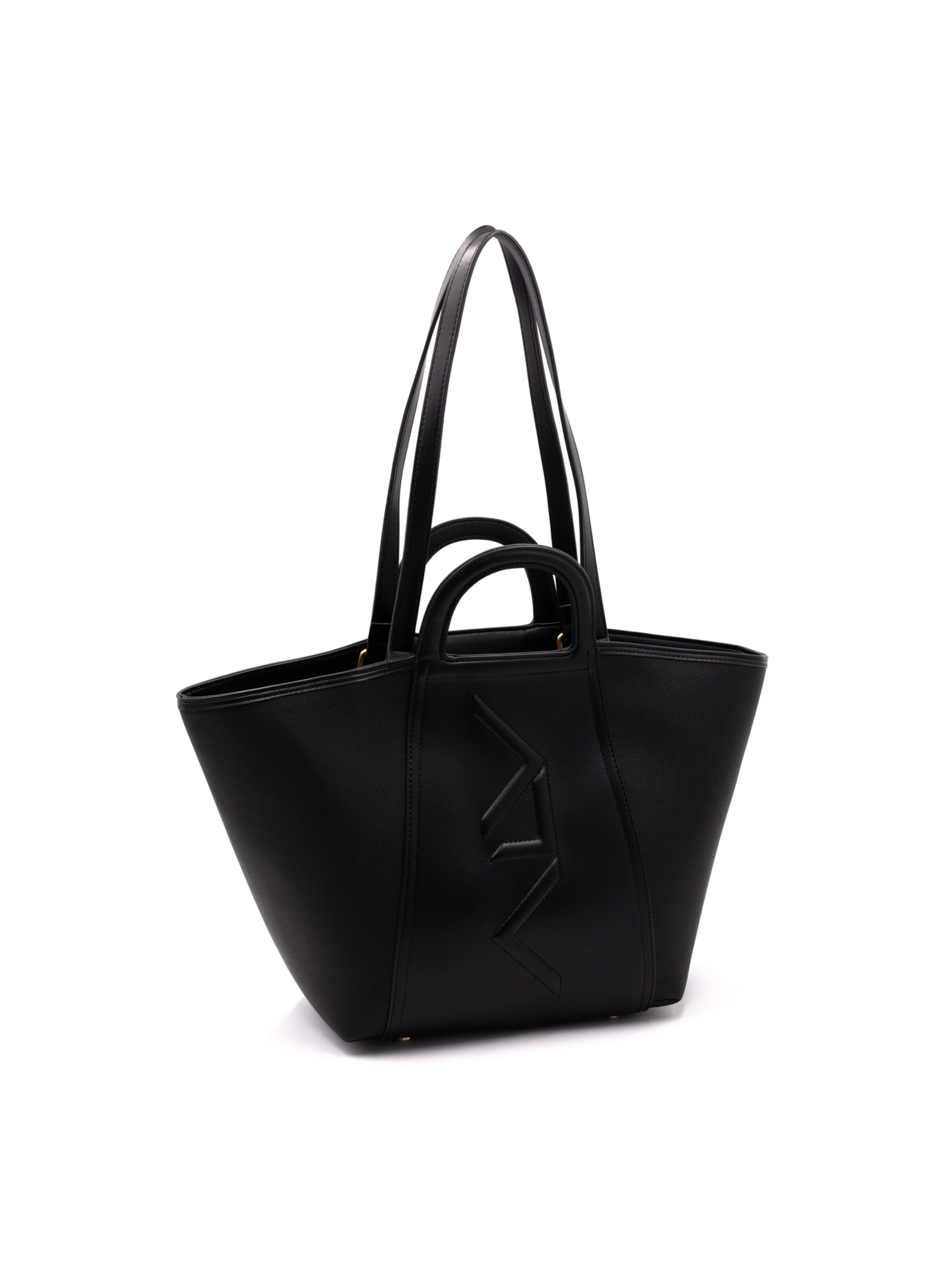 Borsa a spalla 'Borsa a Spalla Donna ALV Polyurethane con Zip e Tracolla Rimovibile' di ALV By Alviero Martini in nero