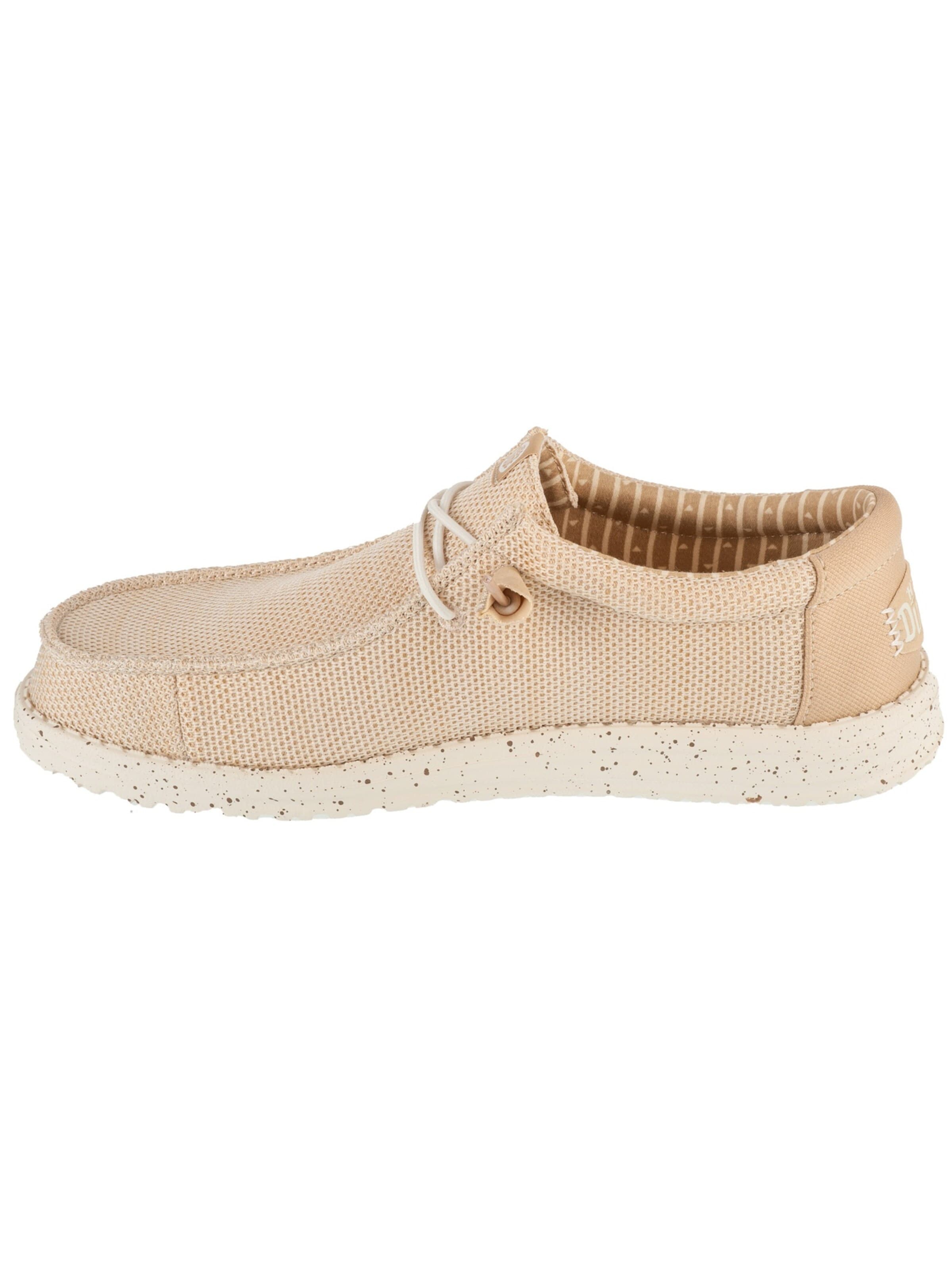HEY DUDE Moccasin 'Wally Stretch Sox' in Beige
