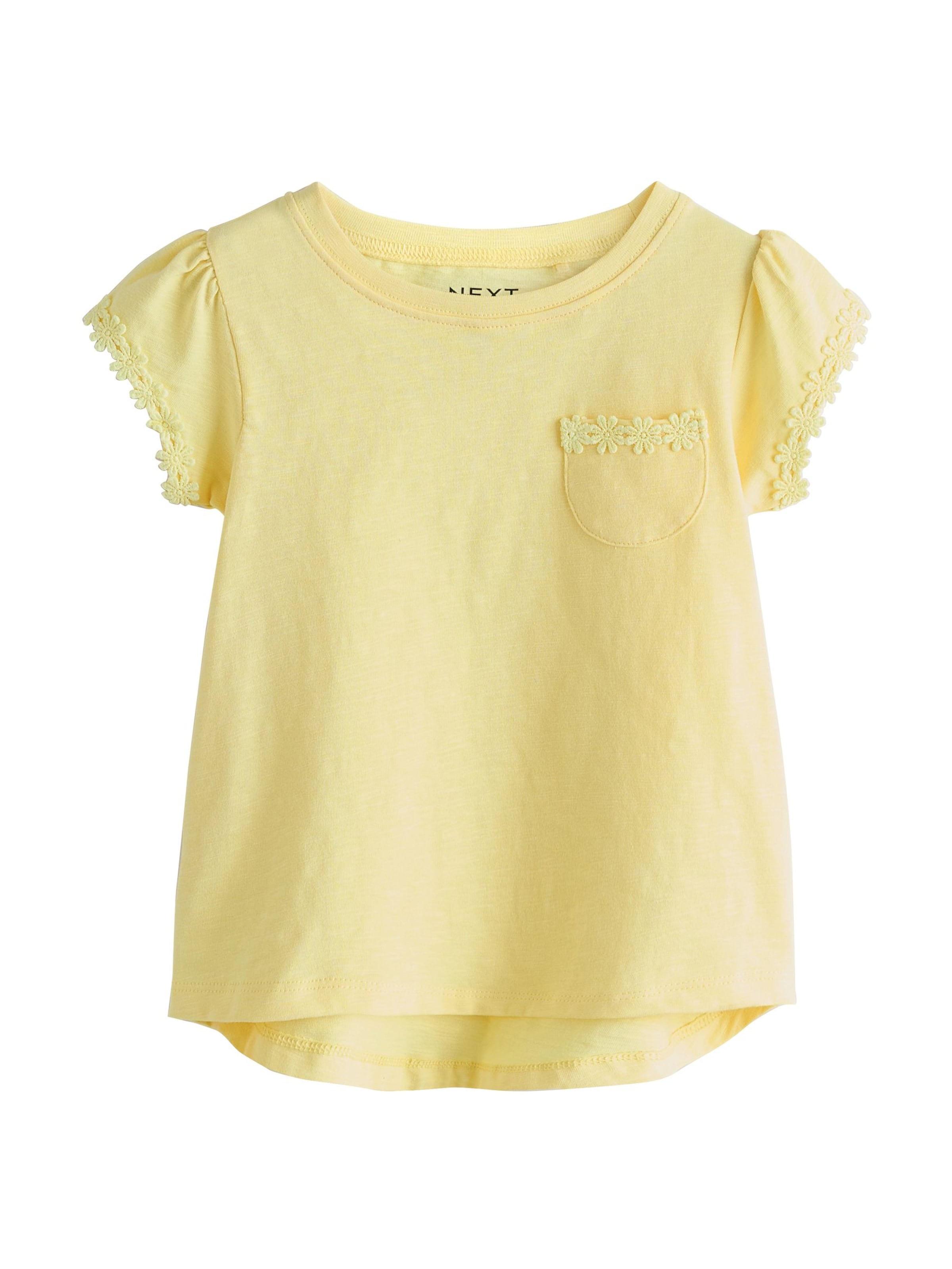 T-Shirt Next en jaune : devant