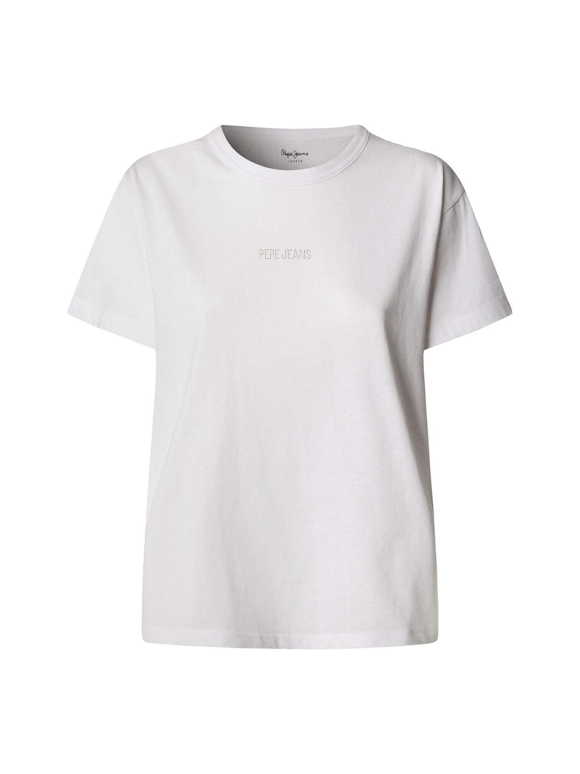 T-shirt 'Mia' Pepe Jeans en blanc : devant