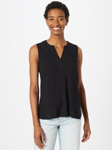 TOM TAILOR DENIM - Blusa em preto: frente