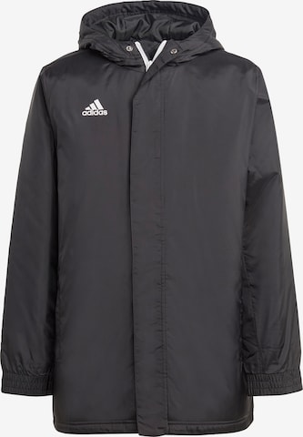 Geacă sport 'Entrada 22' de la ADIDAS PERFORMANCE pe negru: față