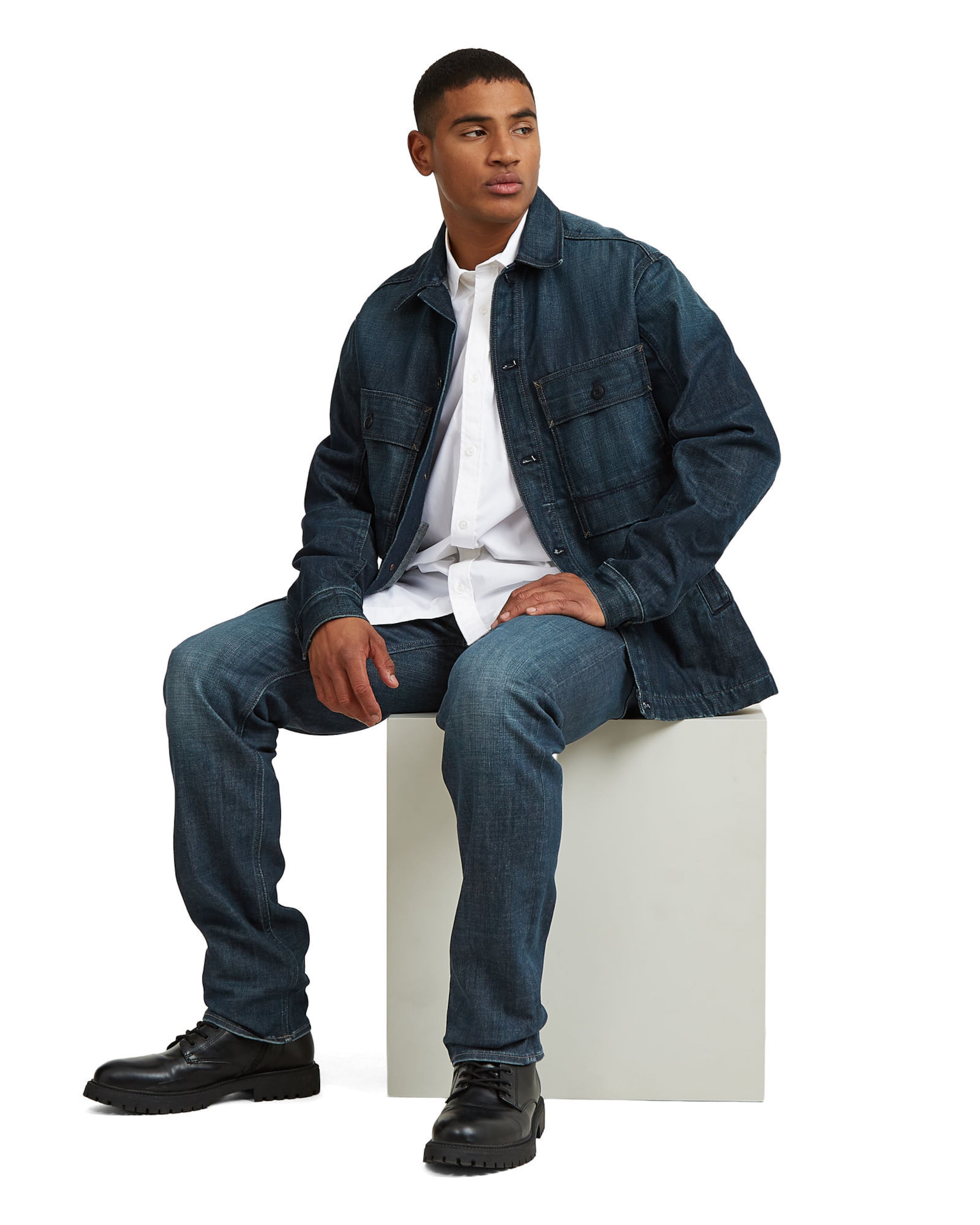 G-STAR Slimfit Jeans - 'Streem Slim Tapered Jeans' in Blau