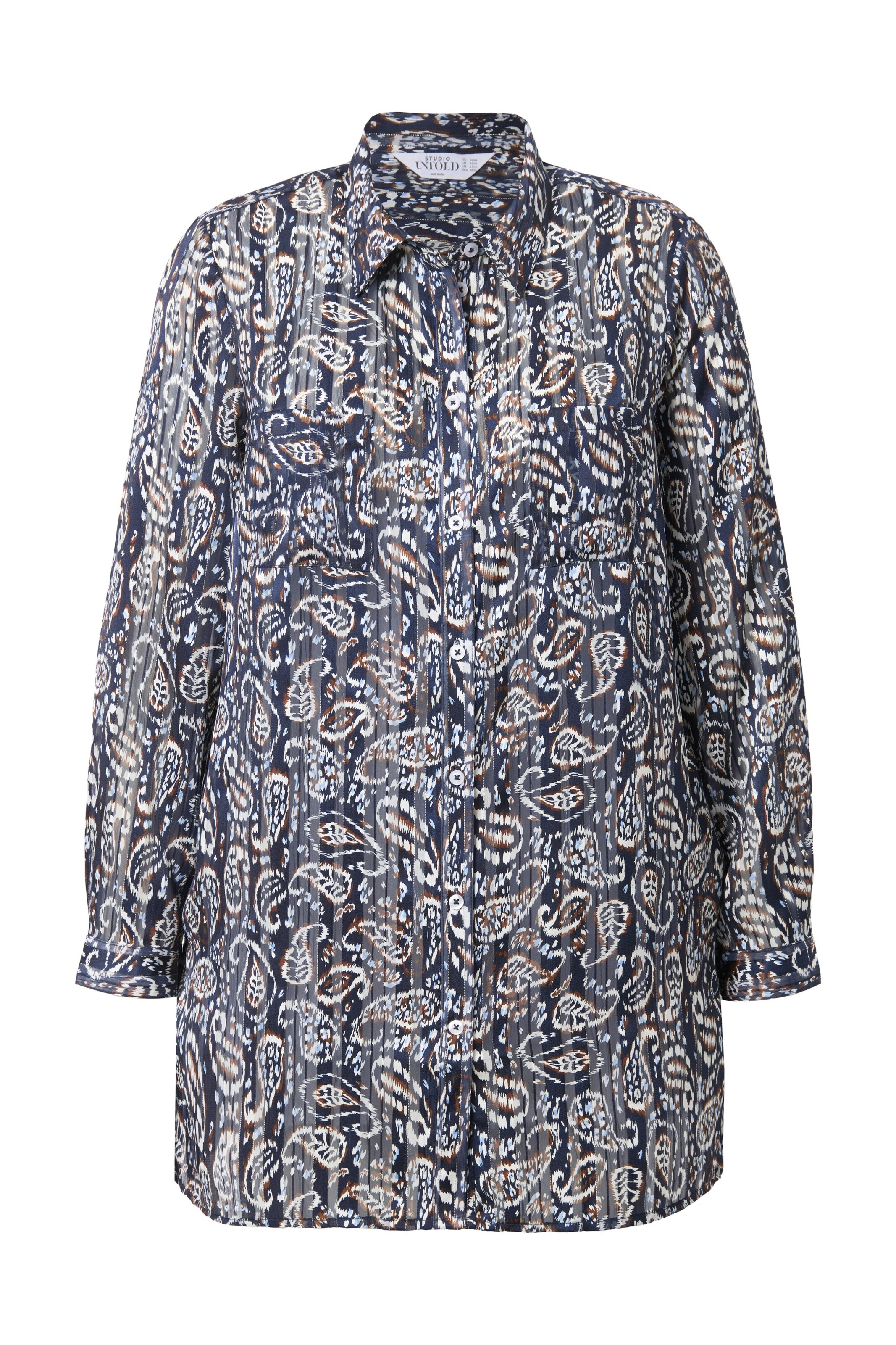 Studio Untold Blouse in Marine blue, Item view