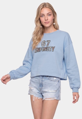MYMO - Sweatshirt em azul: frente