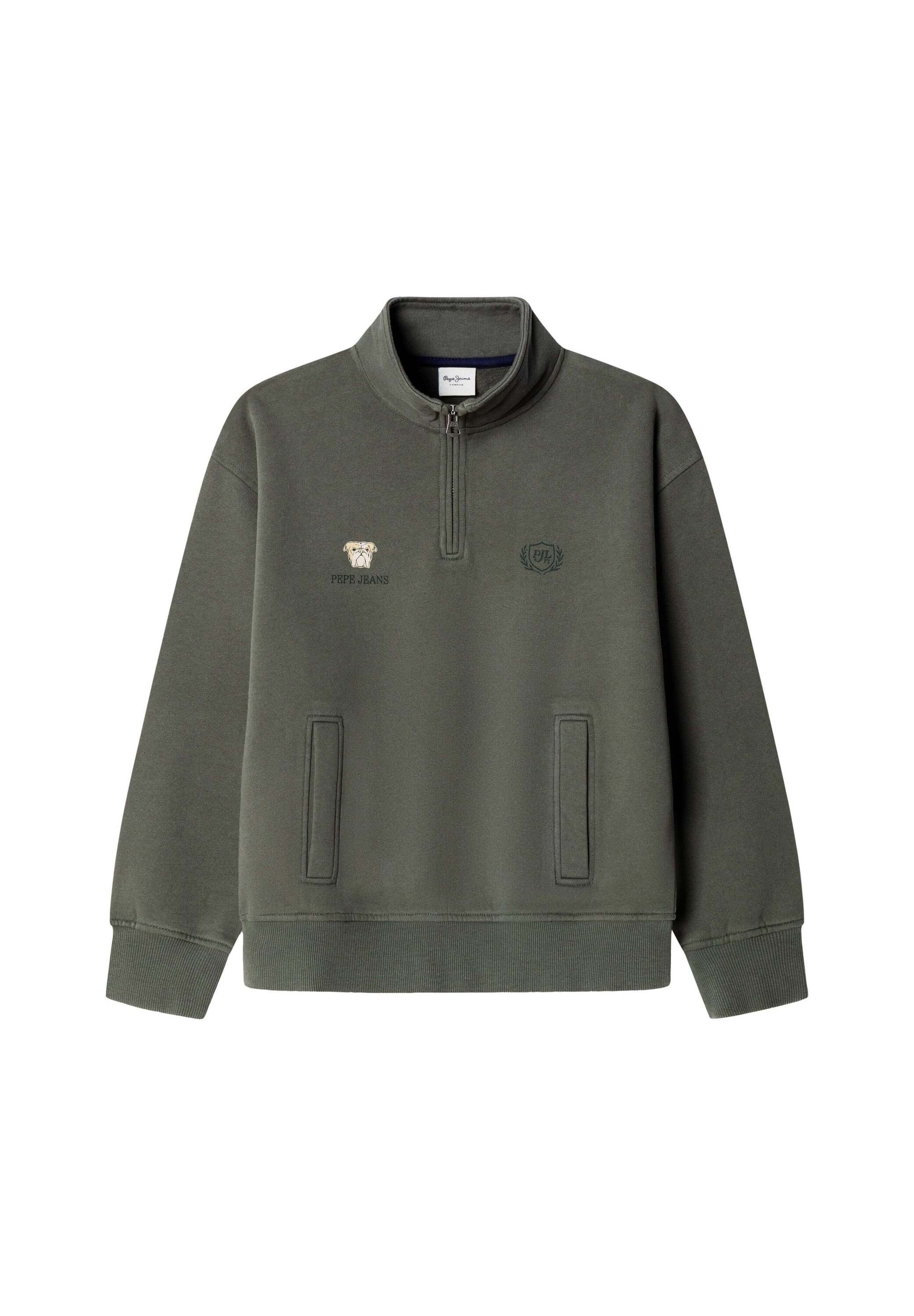 Pepe Jeans - Sudadera 'Dustine' en verde: frente