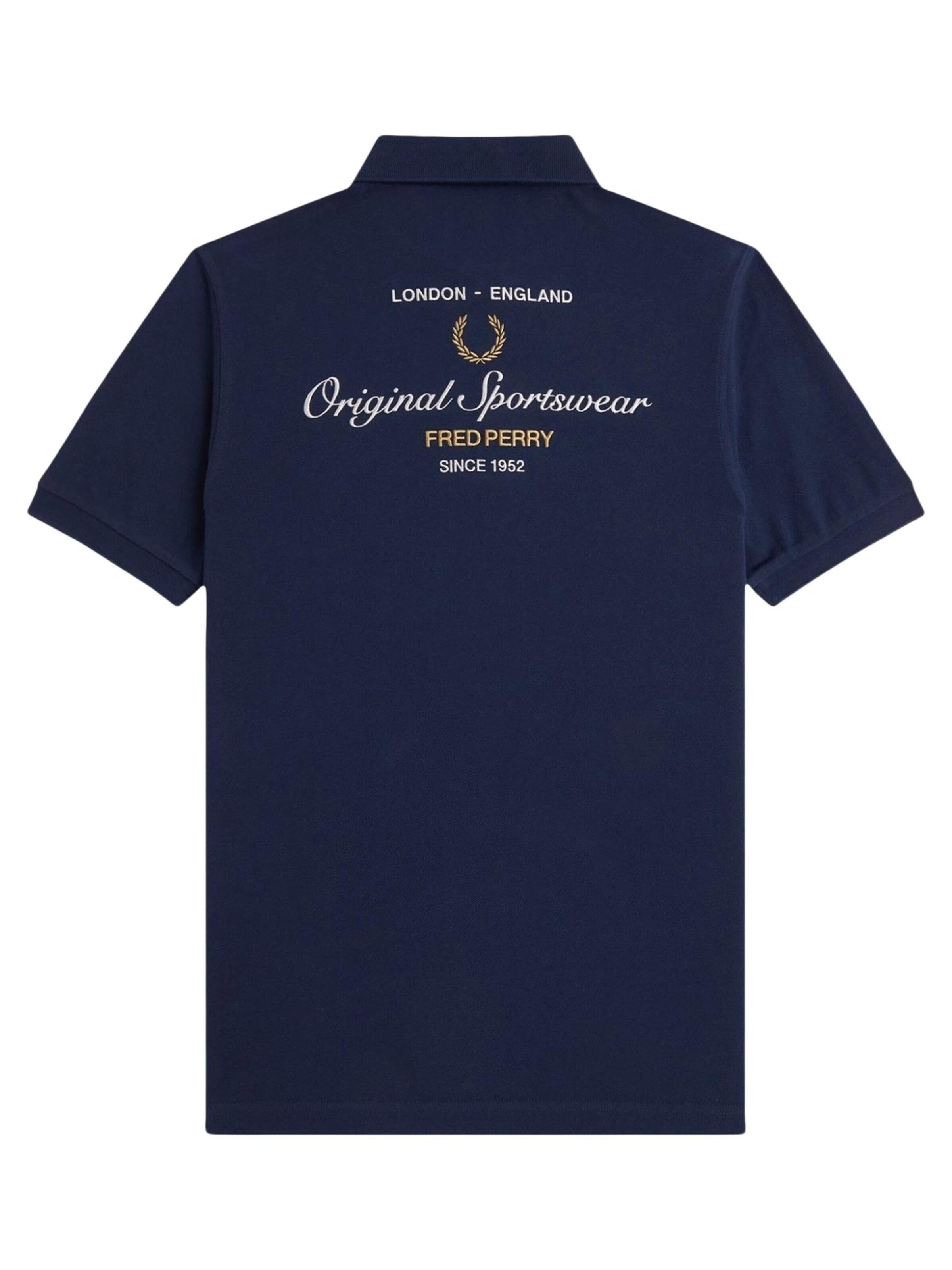 T-Shirt 'Polo fred perry marino original sportwear polo shirt' Fred Perry en bleu