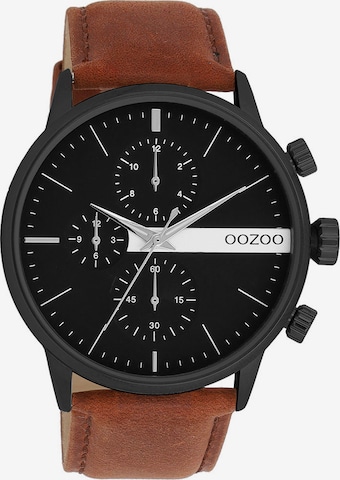 OOZOO Uhr in Braun: predná strana
