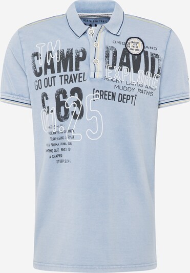 CAMP DAVID T-shirt i duvblå / svart / vit, Produktvy