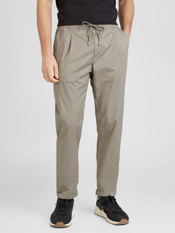 REPLAY Regular Pleated Pants in Grey: front