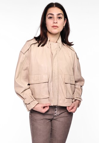 Maze Between-Season Jacket in Beige: front