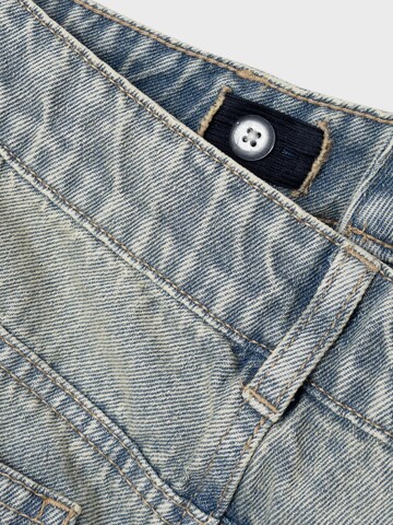 LMTD Wide Leg Jeans in Blau