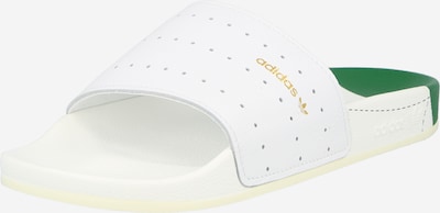 ADIDAS ORIGINALS Natikače 'Adilette' u zlatna / bijela, Pregled proizvoda