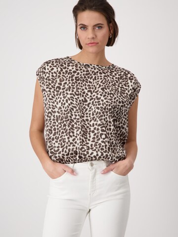 Camicia da donna di monari in beige: frontale