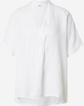 Liebesglück - Blusa 'Lene' en blanco: frente