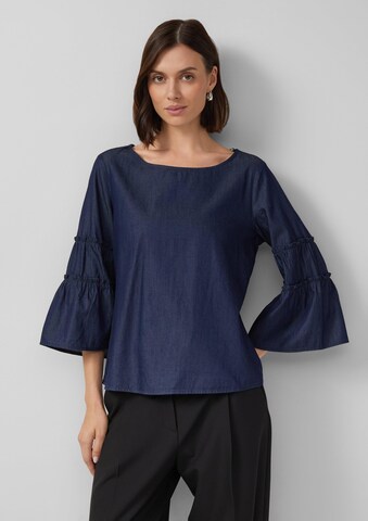 Chemisier s.Oliver BLACK LABEL en bleu : devant