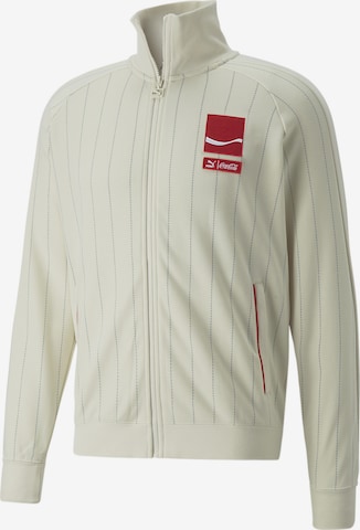 PUMA Training Jacket in White: front