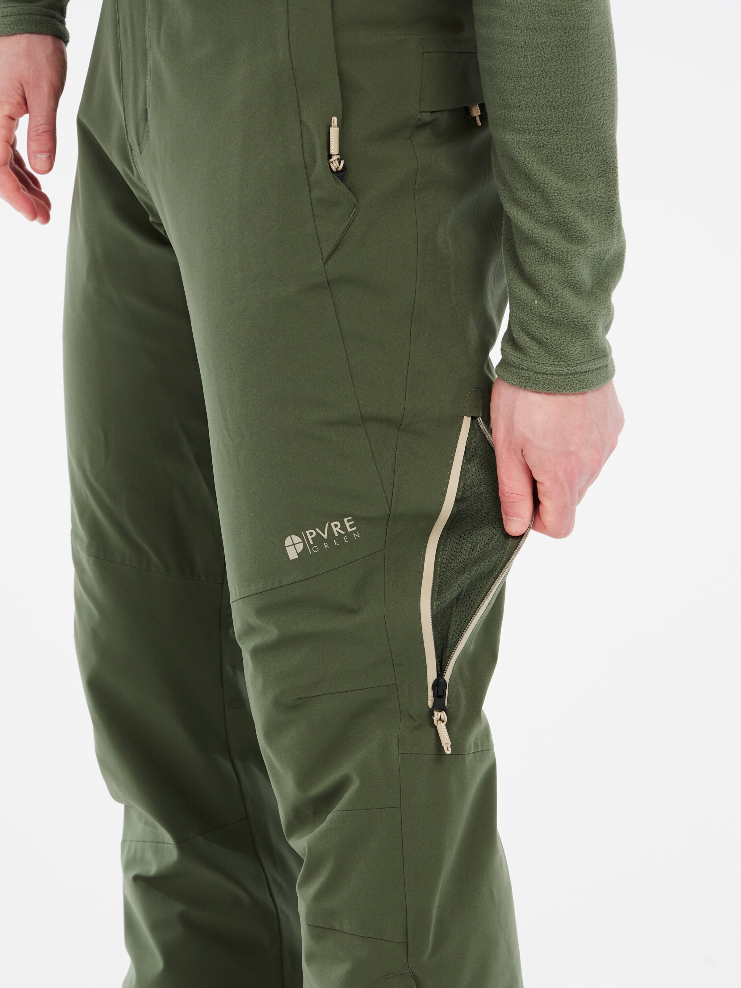 PROTEST Regular Workout Pants 'PRTMIKADO' in Green