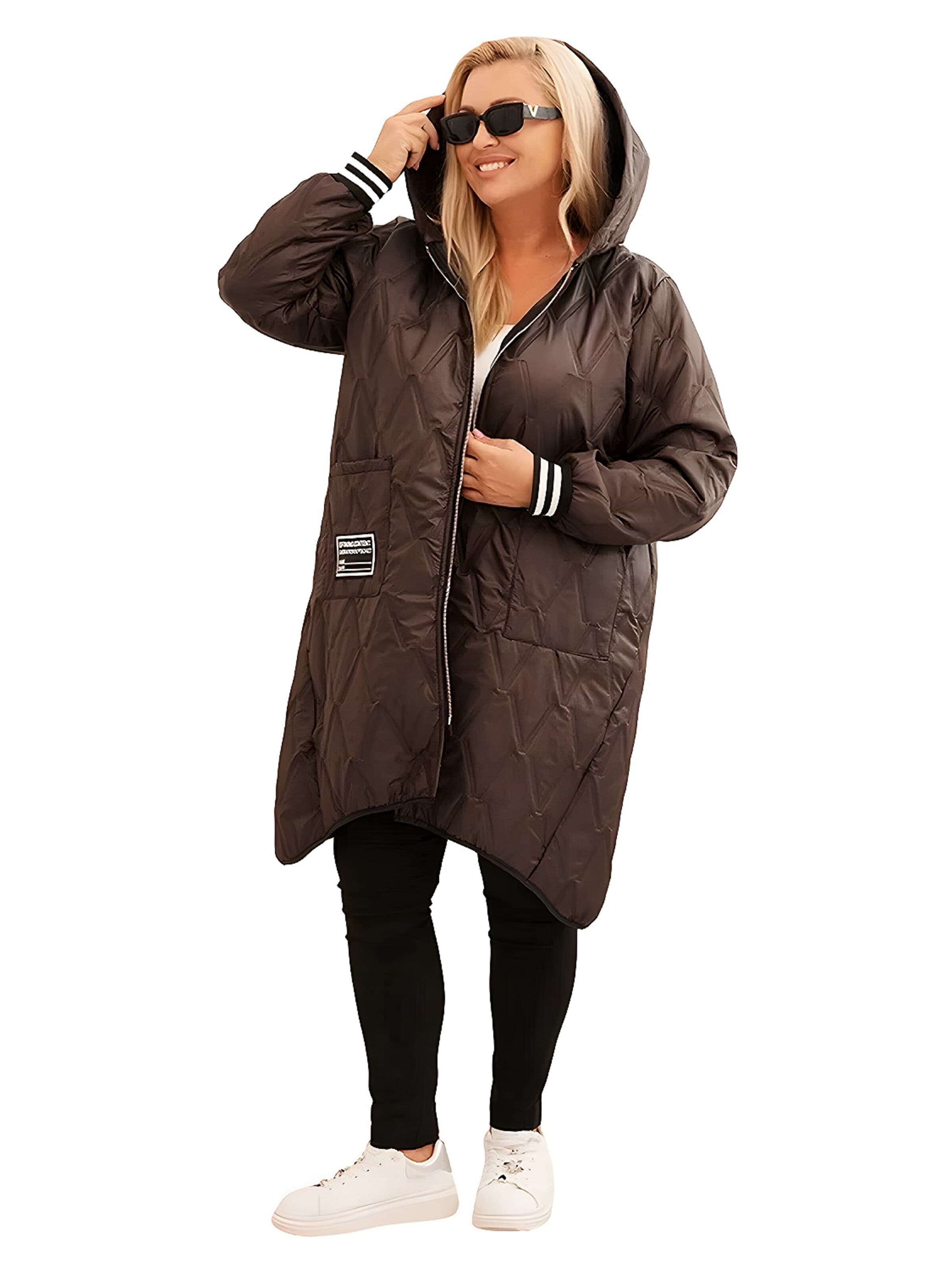 Lumera Tussenmantel in Bruin: voorkant