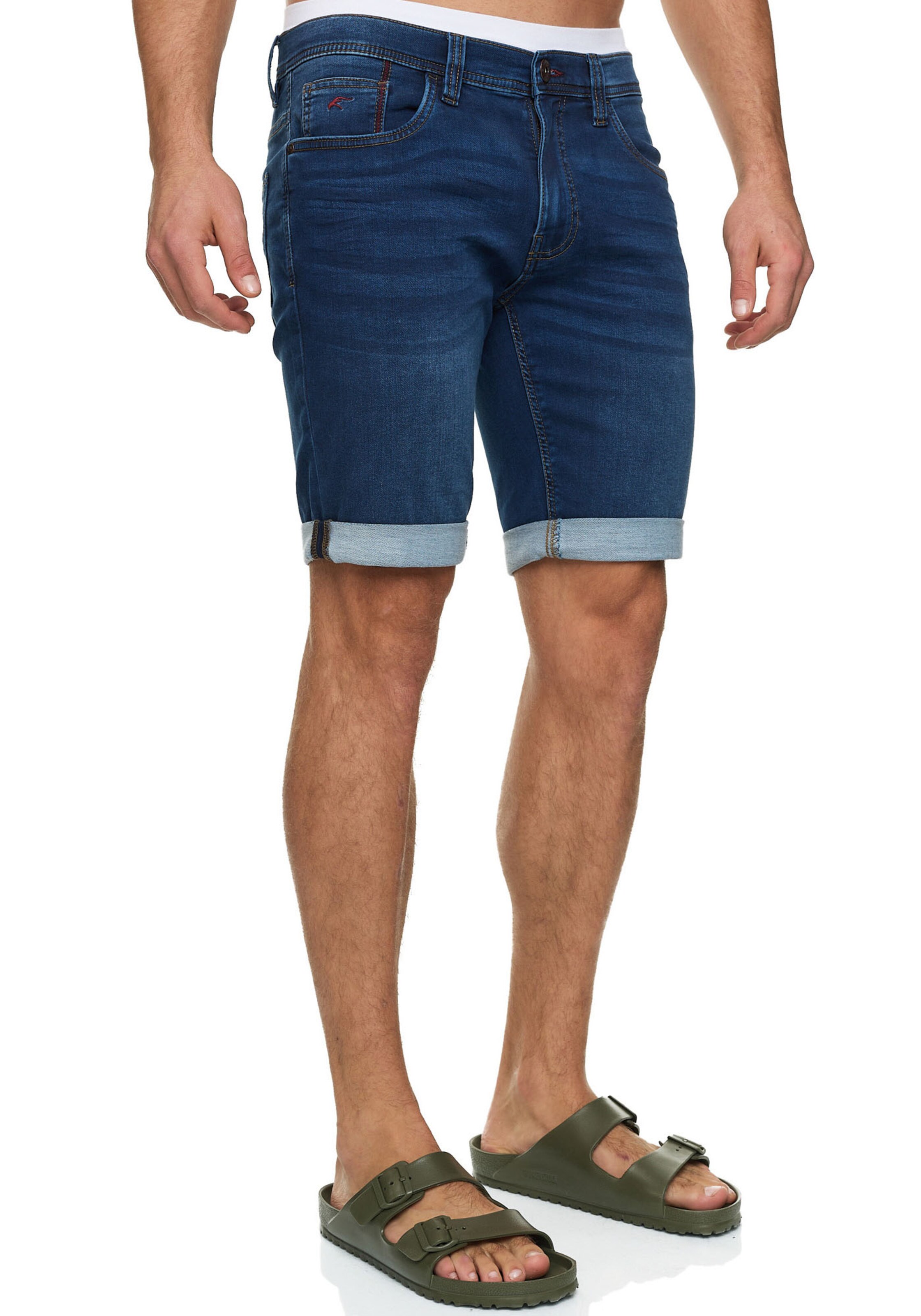 INDICODE JEANS Regular Shorts in Blau