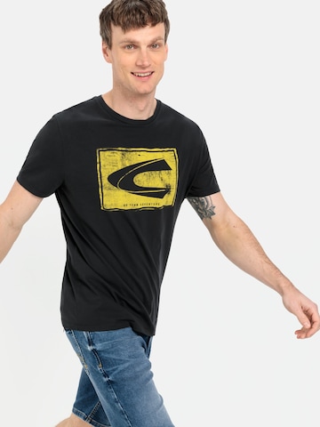CAMEL ACTIVE Μπλουζάκι σε μαύρο: μπροστά