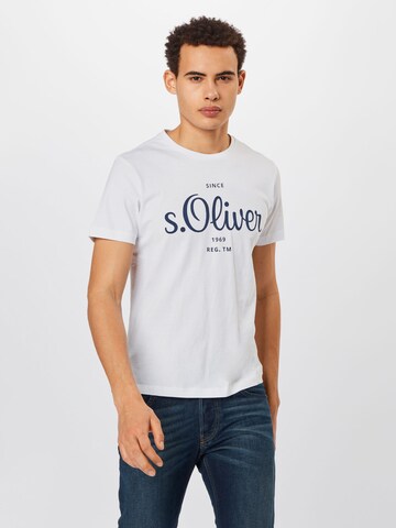 s.Oliver Shirt in Wit: voorkant