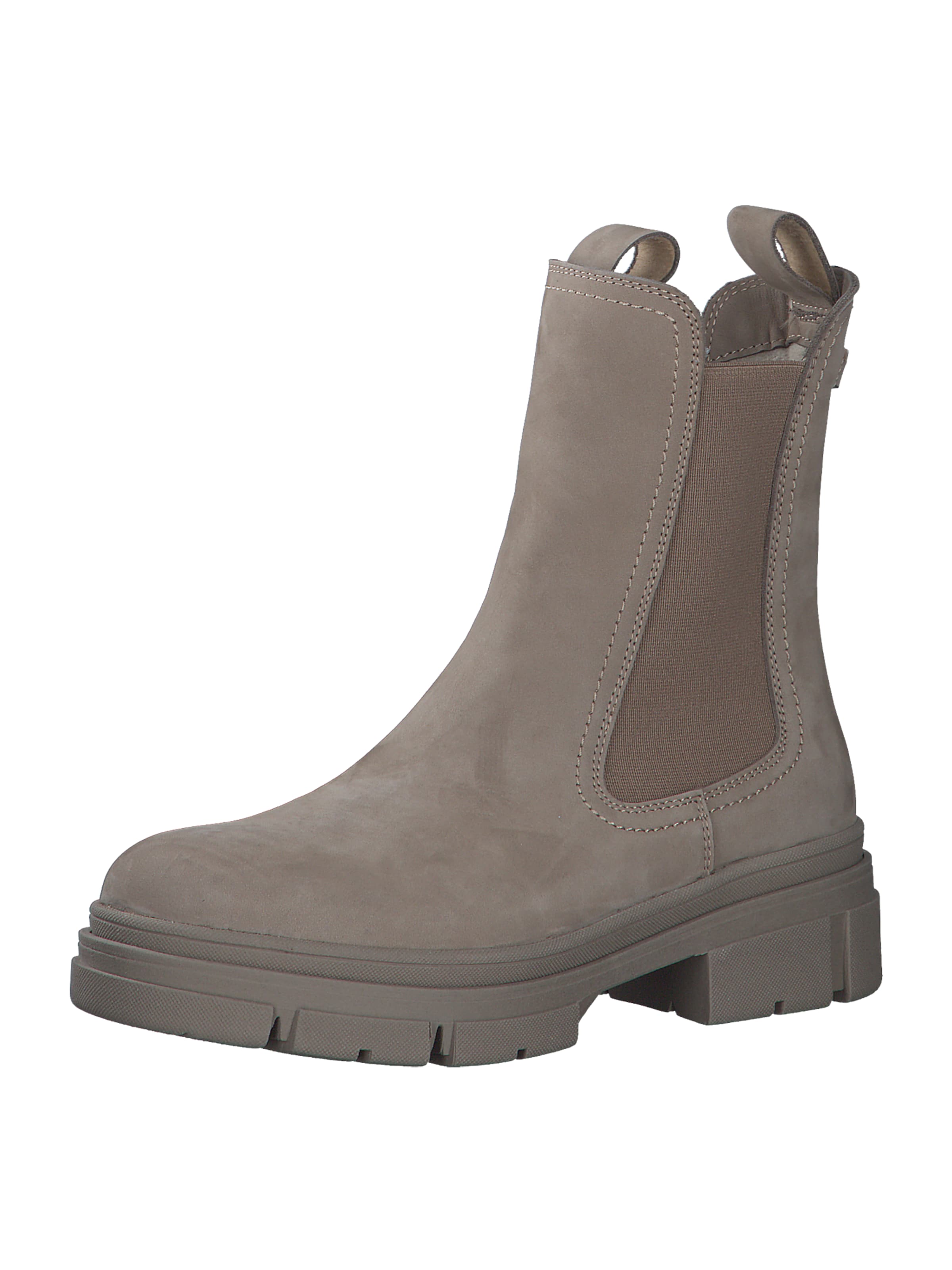 Tamaris Chelsea Boots in Beige: Vorderseite